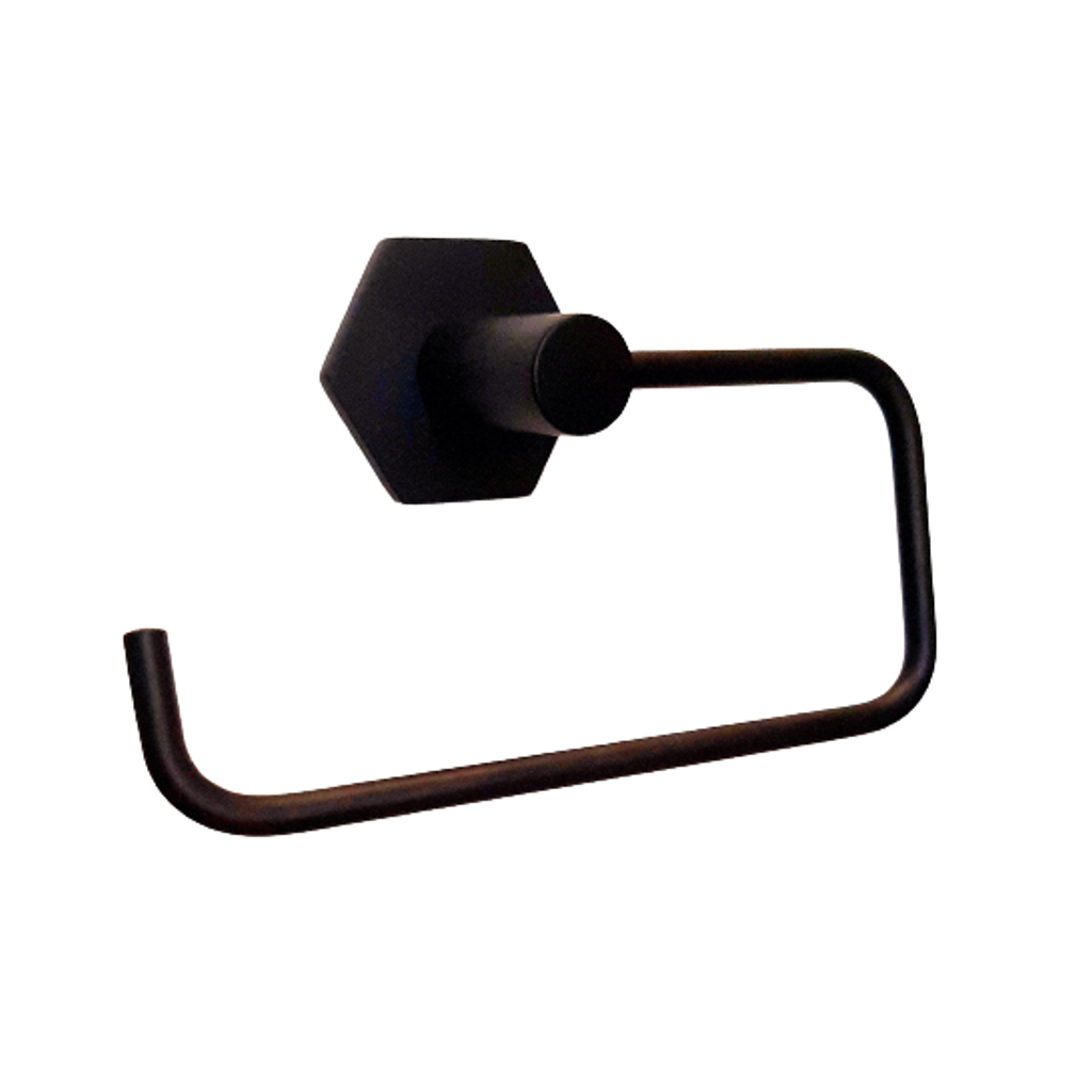 Combo kit de accesorios baño ottone design hexa negro 6 piezas, , large image number 2
