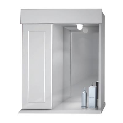 Espejo botiquín 1 puerta y 1 repisa Schneider bianca laqueado blanco 50x60 cm b52