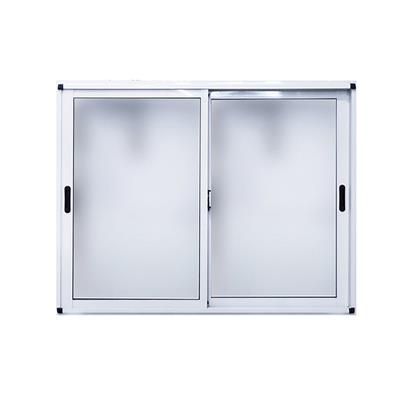 Ventana corrediza de  aluminio blanco Nexo moderna con vidrio entero 60x40 V1011