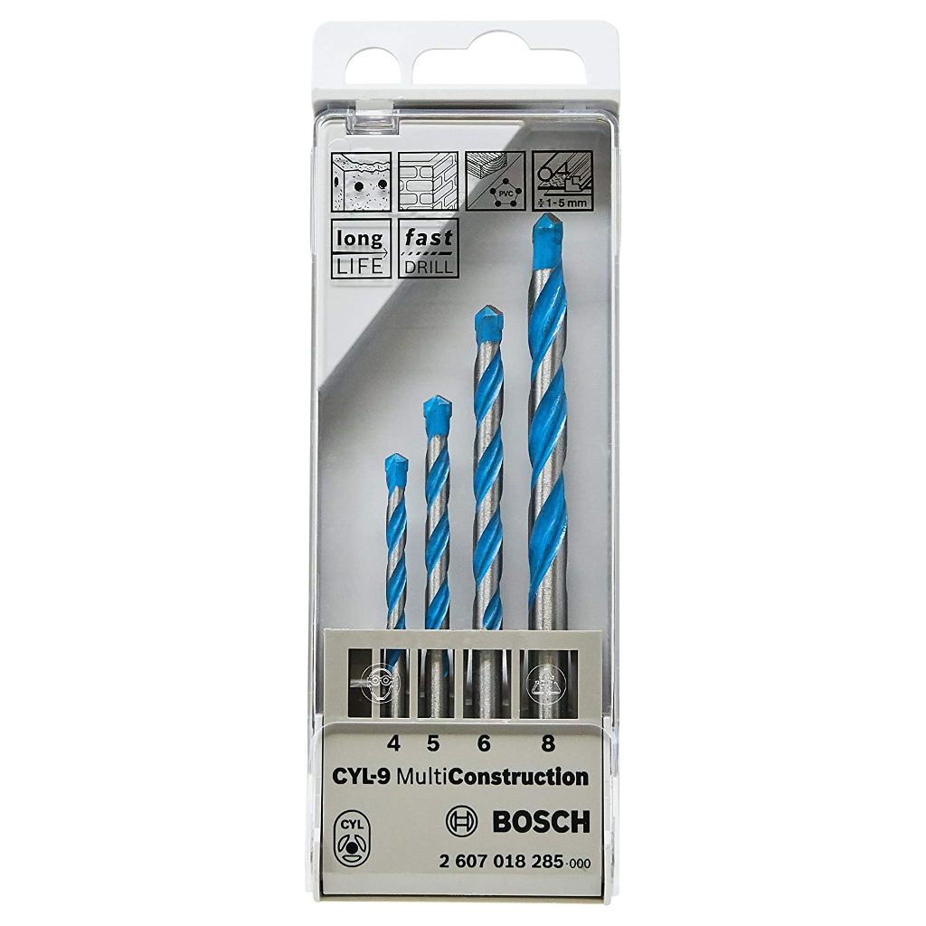 Set mechas Bosch multiconstruccion 4-5-6-8 2607018285-000