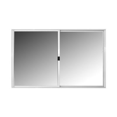 Ventana Corrediza de aluminio blanco Nexo basic con vidrio entero 80x40 B1012