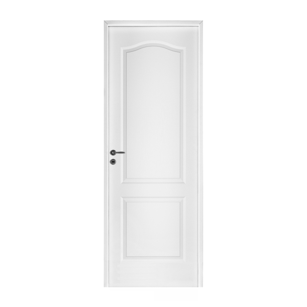 Puerta interior Oblak moldeada 80x10 cm marco chapa blanco, , large image number 0
