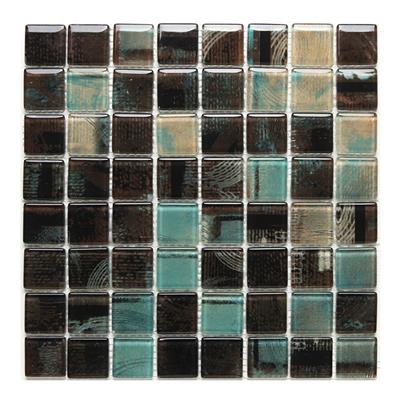 Malla turquesa prana Mosaicos Krystales 28,5x28,5 cm