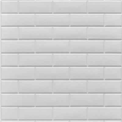 Placa autoadhesiva Muresco Tile blanco mate 70X77 cm
