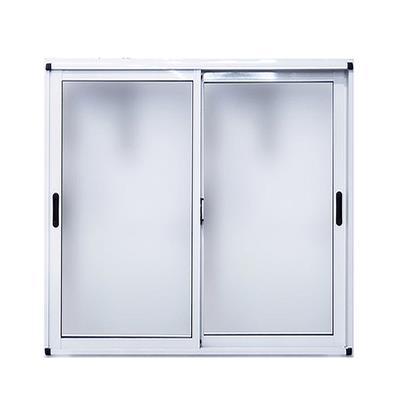Ventana corrediza de  aluminio blanco Nexo moderna con vidrio entero 120x150 V1074