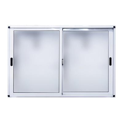 Ventana corrediza de  aluminio blanco Nexo moderna con vidrio entero 100x40 V1013